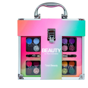 MYA Cosmetics MYA Transparent makeupkuffert med indhold