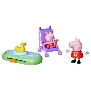 Gurli Gris Gurli Girs Moments - Gurli og Evie i parken - 7,5 cm figurer