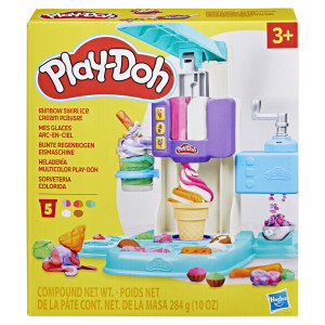 Play-Doh Rainbow Swirl is-legesæt med modellervoks