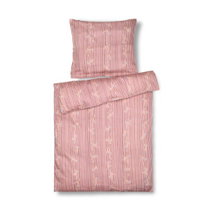 Kay Bojesen sengetøj - 100% økologisk bomuldssatin - Baby sengetøj 70x100 cm - Abe Rosa