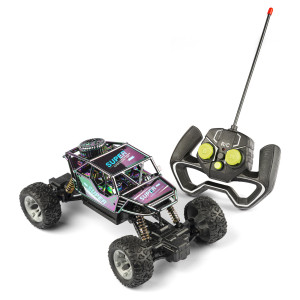 Speed Car Fjernstyret holografisk rock crawler med anti-slip dæk - 2.4 GHz styring - 1:24