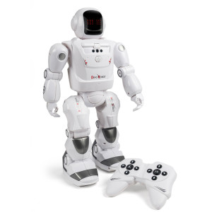 HOME-TEX Megarobot med infrarød styring - Interaktiv Robot til Børn i hvid