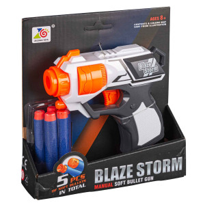 HOME-TEX Blaze Storm Softbullet pistol - Hvid