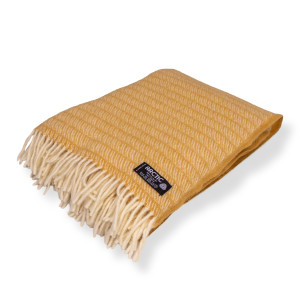 Arctic Uldplaid 130x200 cm - 100% Ren ny uld - Saga Honey