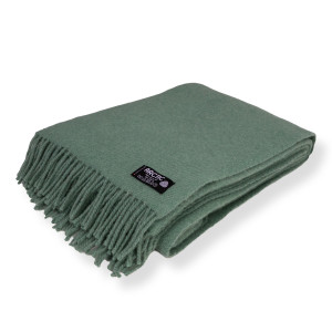 Arctic Uldplaid 130x200 cm - 100% Ren ny uld - Solid grøn