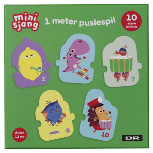 DR Minisjang 1 meter puslespil med 10 brikker
