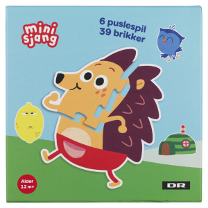 DR Minisjang figurpuslespil - 6 puslespil - 39 brikker