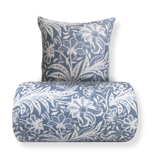 In Style Sengetøj 140x220 cm - Microfiber - Blåt blomstret print