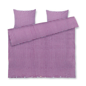 JUNA dobbelt sengetøj 200x220 cm - 100% økologisk bomuld - Bæk&Bølge fuchia