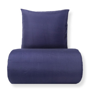 In Style Sengetøj - Microfiber - Ensfarvet mørkeblå