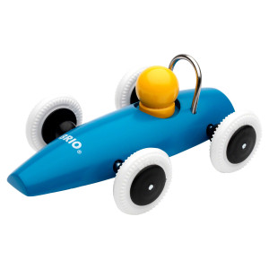 blå racerbil - BRIO-klassiker i træ - 30077