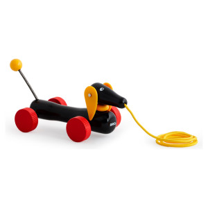Dachsie hund - Pull along - BRIO-klassiker i træ - 30332