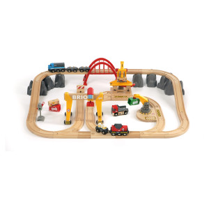 Togbane - Togbane i plastkasse - BRIO-togbane sæt- 33097