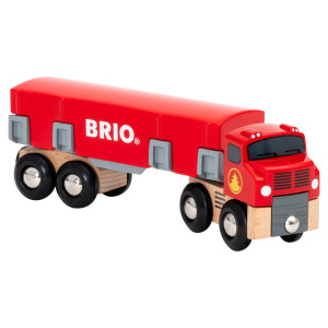 Lastbil med tømmer - BRIO-tog sæt- 33657