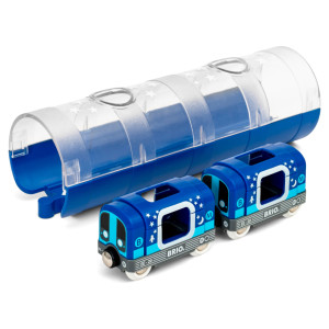Metrotog med tunnel - BRIO-tog sæt- 33970