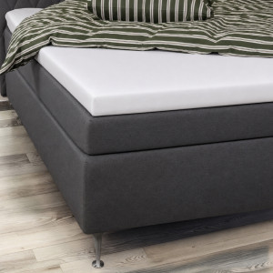 Nature By Borg Bambus lagen - Kuvertlagen 180x200x8 cm - Hvid - 100% bambus - Lagen til topmadras