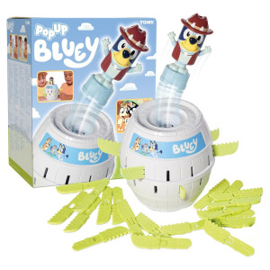 TOMY Pop-Up Bluey - Børnespil med sjov pop-op-effekt