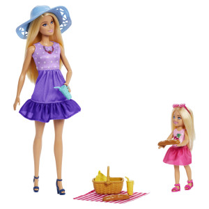 Barbie Malibu & Chelsea dukker - 30 og 13,5 cm dukker