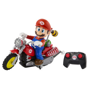Hot Wheels Super Mario Galaxy fjernstyret Mario på motorcykel - 30x25 cm