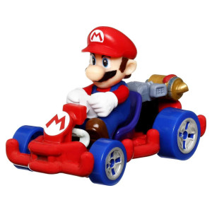 Hot Wheels Mario Kart die-cast bil - Luigi - 1:64