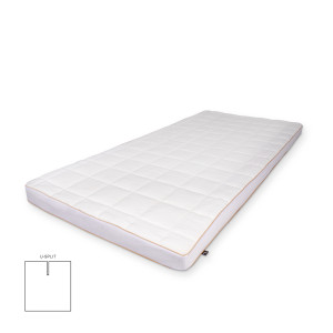 Borg Living U-split topmadras 180x200 cm 8 cm høj - NASA Memoryskum - Ergonomisk topmadras -  trykaflastende madras