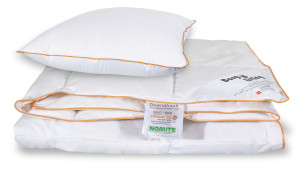 Borg Living Dyne pude sæt - Moskusdun sommerdyne - Sommerdyne 150x210 cm + pude 60x63 cm -