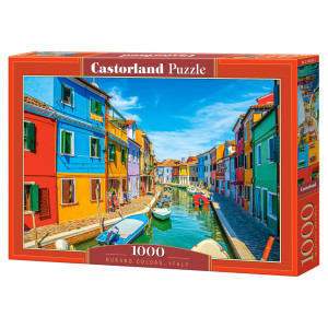 HOME-TEX Puslespil med Burano kanal - 1000 brikker