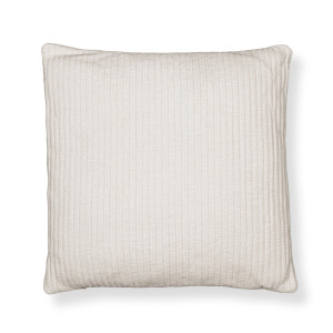 Borg Living Pyntepude 45x45 cm - Hvid sofapude med fløjls look - Blød pude til sofaen -