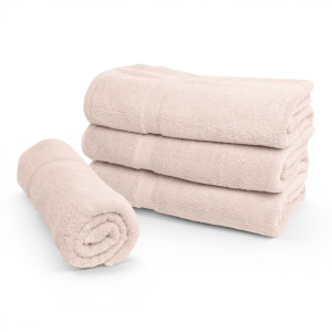 By Borg Økologisk håndklæde - 100% GOTS-certificeret bomuld - Badelagen 100x150 cm - Beige