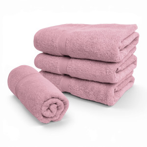 By Borg Økologisk håndklæde - 100% GOTS-certificeret bomuld - Gæstehåndklæde 40x60 cm - Rosa