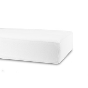 Nordstrand Home Stræklagen 70x140 cm - Hvid - 100% bomuld jersey lagen - Faconlagen til juniormadras