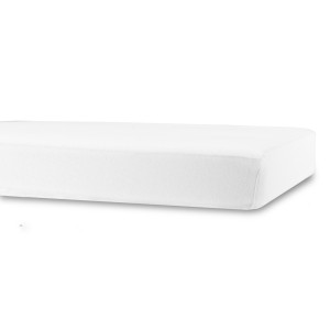 Nordstrand Home Lagen til barnevogn - 36x98 cm - Hvidt stræklagen - 100% Bomuld - Faconlagen til barnevognsmadras