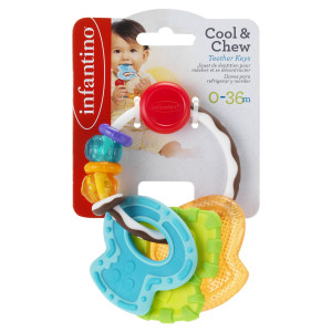 Infantino Biderangle med nøgler - 3 bidenøgler - 17x10 cm