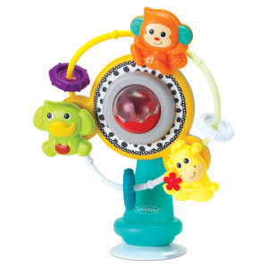 Infantino Pariserhjul med jungledyr og sugekop - 17 cm