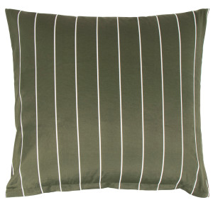 Borg Living Pudebetræk 60x63 cm - Polycotten - Grøn stribet