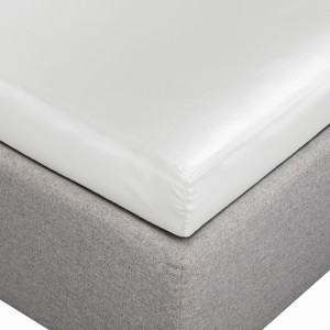 By Borg Silkelagen - Kuvertlagen 90x200x8 cm - Hvid - 100% morbærsilke -