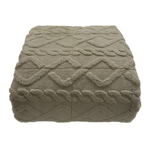 Nordstrand Home Vægttæppe - 130x170 cm - 3 kg - Blødt og vamset - Sandfarvet tyngdetæppe fra
