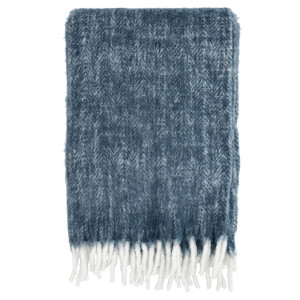 S&ouml;dahl Plaid - 150x200 cm -  Brushed - Blå