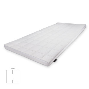Nature By Borg Naturlatex H-split topmadras - 180x200 cm - 7 cm høj - 100% Talalay naturlatex -