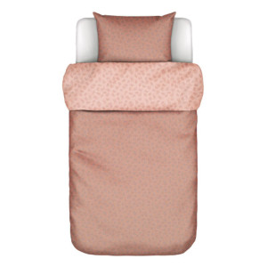 Marc O'Polo Marco polo sengetøj - 140x220 cm - Verin Coral pink - 2 i 1 sengesæt - 100% Bomuldssatin sengetøj -