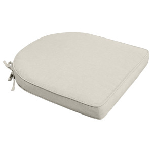 Nordstrand Home Siddehynde til havestol - Beige havehynde med 6 cm skum - Måler 48x49 cm - UV-resistent udendørs hynde -  sædehynde