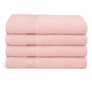 By Borg Bambus håndklæde - Badehåndklæde 70x140 cm - Bambus/bomuldsfrotté - Rosa