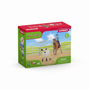 Schleich Cowgirl Team Roping Fun -