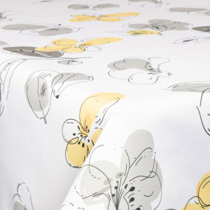 Borg Living Tekstil voksduk - 140 cm bred - Golden Flower - Voksduk med akrylbelegg
