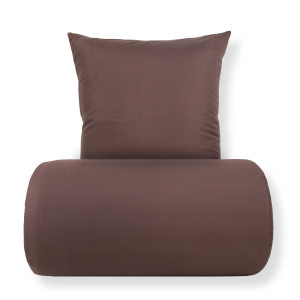 In Style Sengetøy - Microfiber - Ensfarget brun