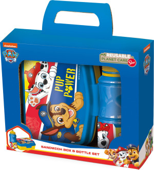 Licens Paw Patrol matbokssett - Matboks og drikkeflaske til barn