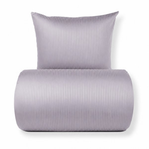 By Borg Dobbelt sengetøy 200x220 cm - egyptisk bomull - lavendel jacquardvevde striper