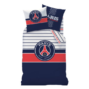Licens PSG sengetøy - 100% bomull - Barnesengsett 140x200 cm - Fotball sengetøy