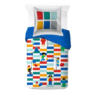 Licens LEGO sengetøy - 100% bomull - Junior sengetøy 100x140 cm - LEGO klosser