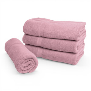 By Borg Økologisk håndkle - 100% GOTS-sertifisert bomull - Badelaken 100x150 cm - Rosa